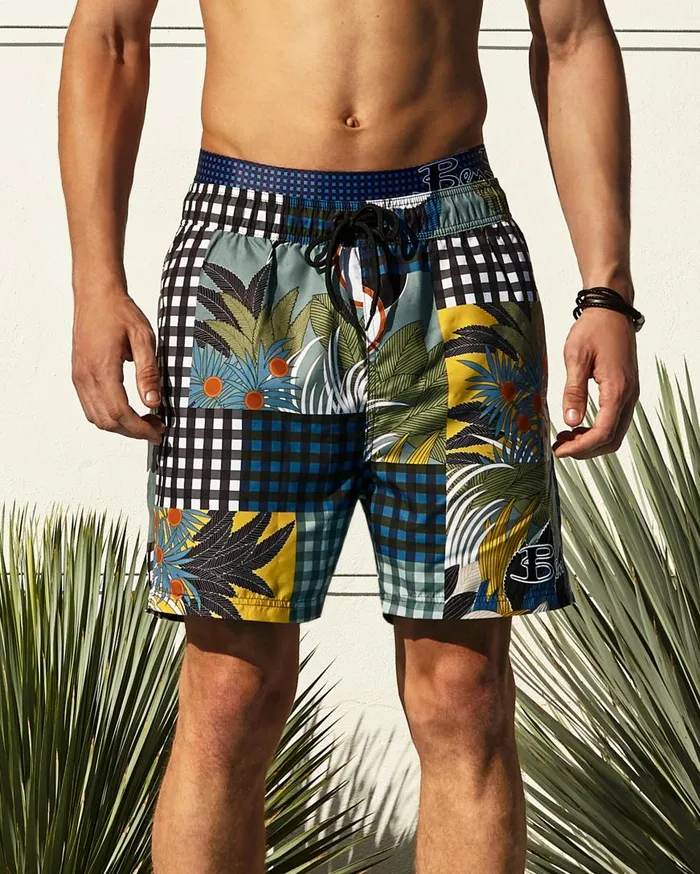 Ben Sherman Shorts Men Gingham Print Swim Short 8211 Multi