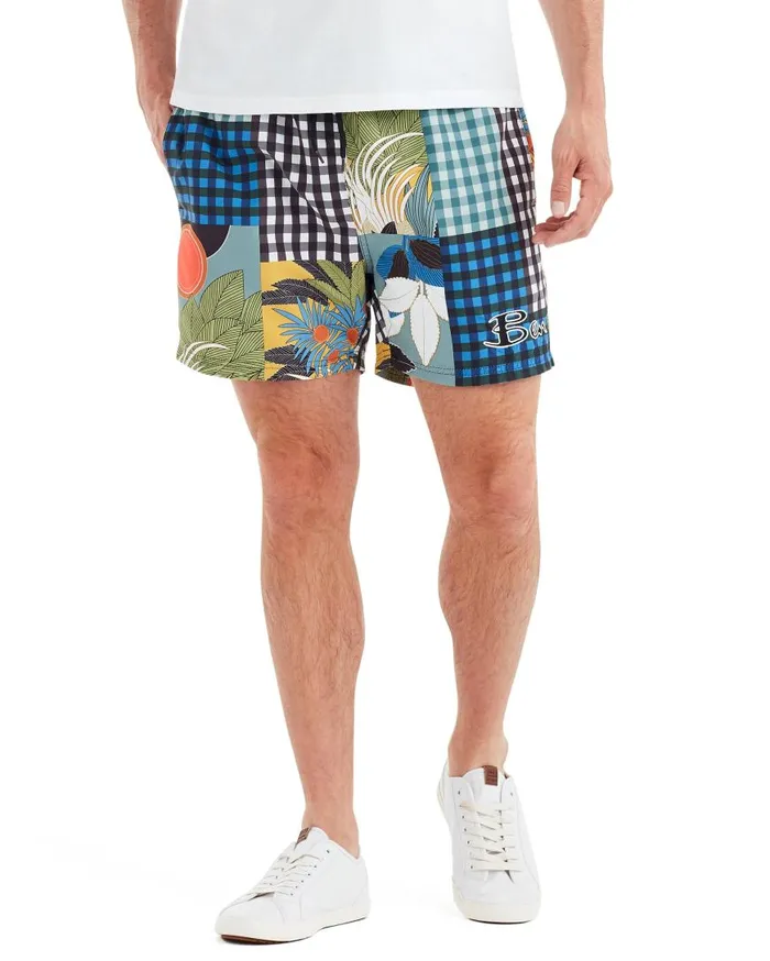 Ben Sherman Shorts Men Gingham Print Swim Short 8211 Multi