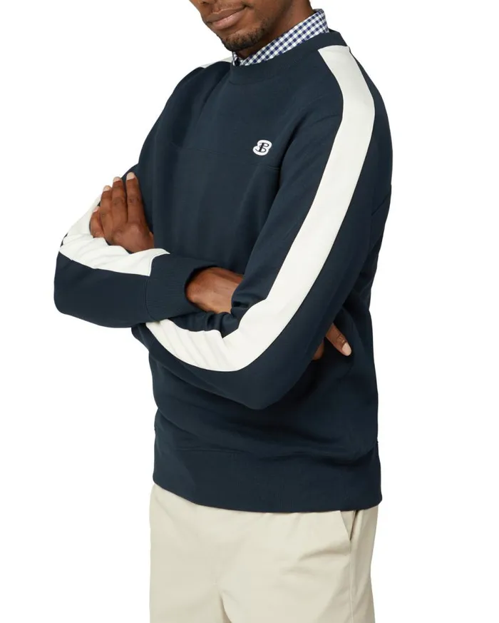 Ben Sherman Sweatshirts and Hoodies Men B By TricotLoopback Mix Sweatshirt 8211 Midnight Ben Sherman Sweatshirts and Hoodies Men B By TricotLoopback Mix Sweatshirt 8211 Midnight