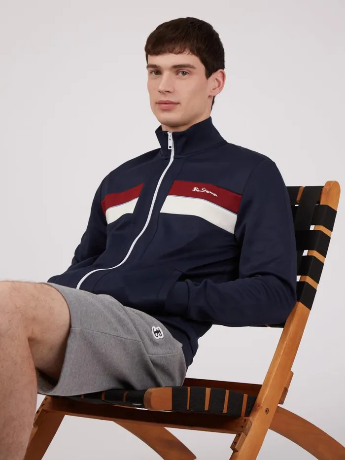Ben Sherman Sweatshirts and Hoodies Men Color Block Tricot Track Jacket