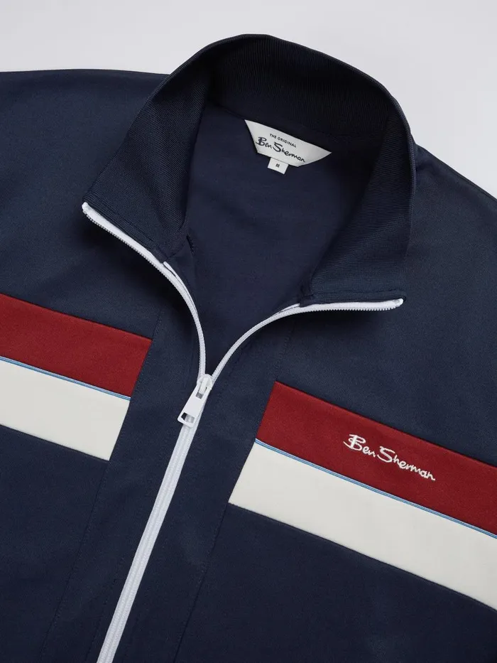 Ben Sherman Sweatshirts and Hoodies Men Color Block Tricot Track Jacket