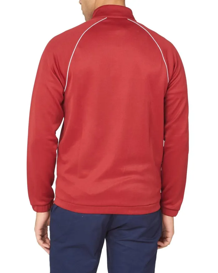Ben Sherman Sweatshirts and Hoodies Men Tricot ZipThrough Track Jacket 8211 Red