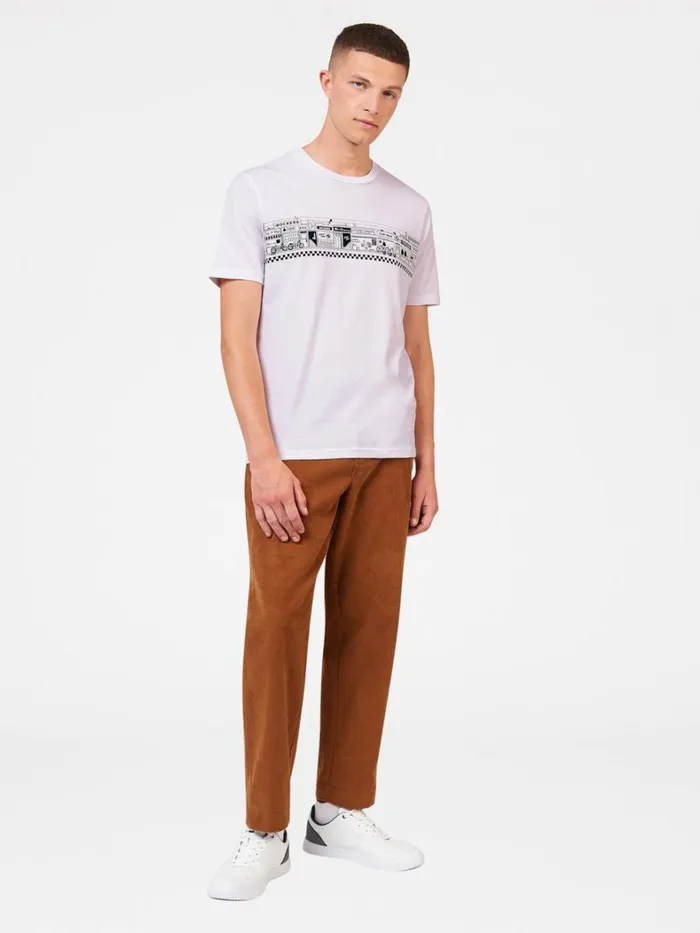 Ben Sherman TShirts and Graphic Tees Men Street Stripe Organic Graphic Tee Ben Sherman TShirts and Graphic Tees Men Street Stripe Organic Graphic Tee