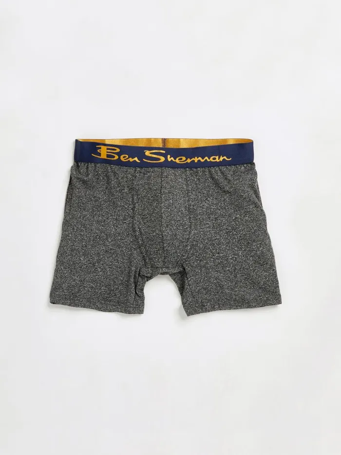 Ben Sherman Underwear Men 4Pack Microfiber Boxer Briefs 8211 NavyRedGrey