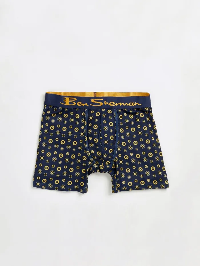 Ben Sherman Underwear Men 4Pack Microfiber Boxer Briefs 8211 NavyRedGrey
