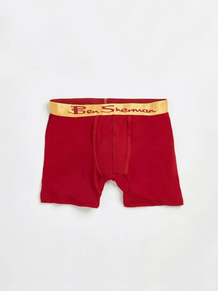 Ben Sherman Underwear Men 4Pack Microfiber Boxer Briefs 8211 NavyRedGrey