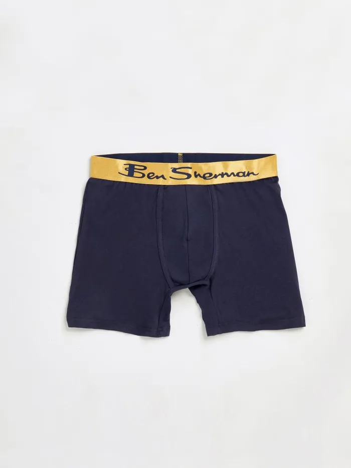 Ben Sherman Underwear Men 4Pack Microfiber Boxer Briefs 8211 NavyRedGrey