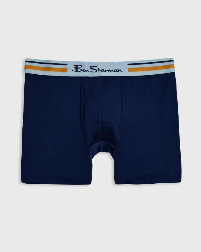 Ben Sherman Underwear Men 4Pack Microfiber Boxers 8211 FloralBlueBlack