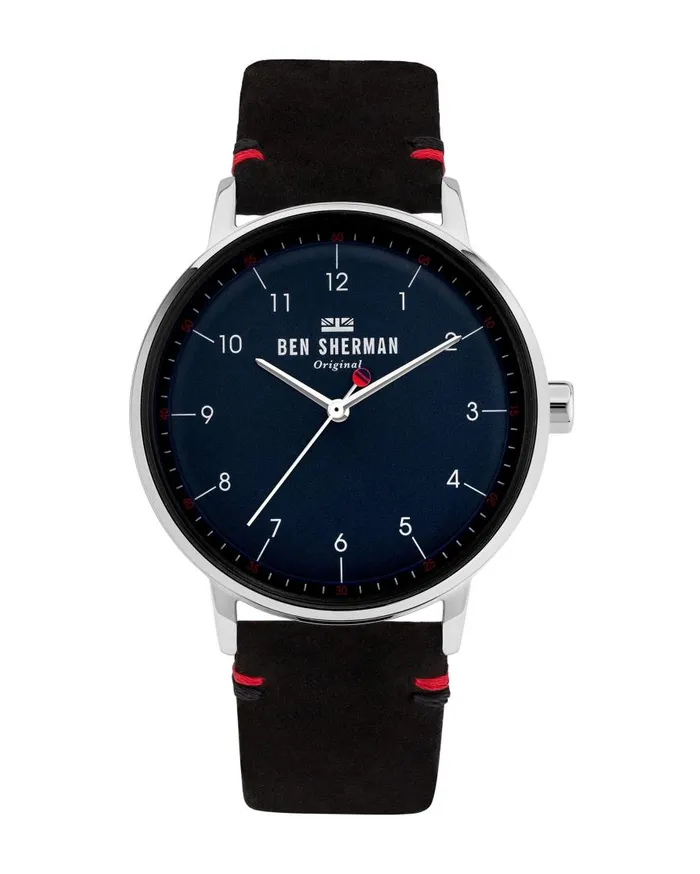 Ben Sherman Watches Men Portobello City Watch 8211 BlackNavySilver
