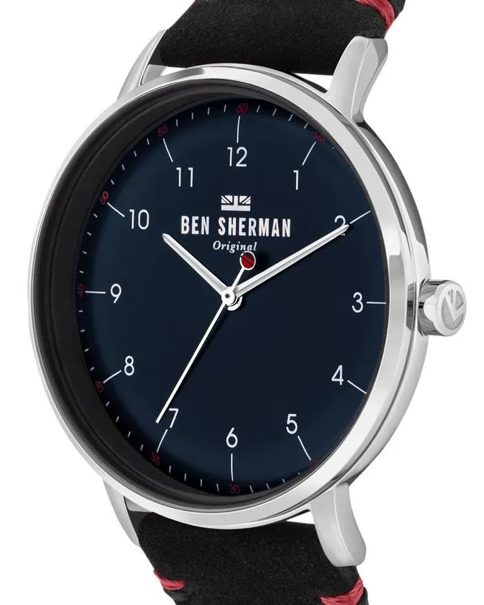 Ben Sherman Watches Men Portobello City Watch 8211 BlackNavySilver