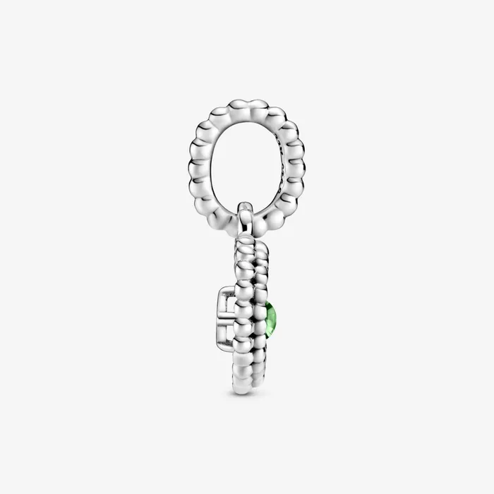 Birthstone Charms Women Pandora August Birthstone Heart Dangle Charm Green