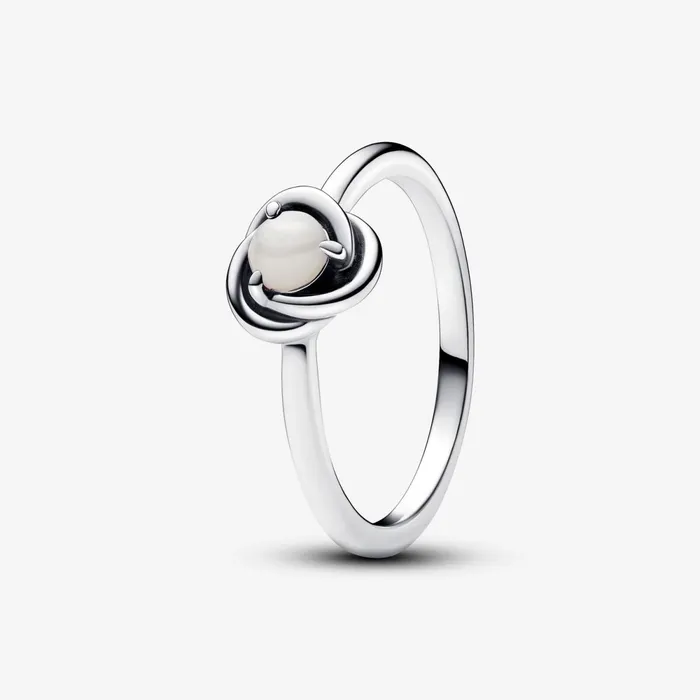 Birthstone Rings Women Pandora June Birthstone Eternity Circle Ring White