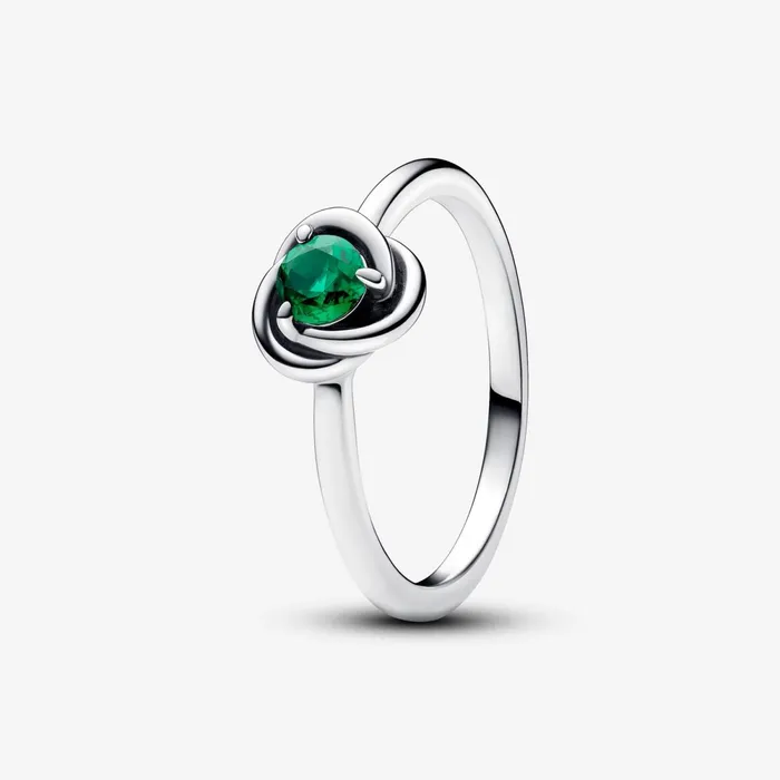 Birthstone Rings Women Pandora May Birthstone Eternity Circle Ring Green