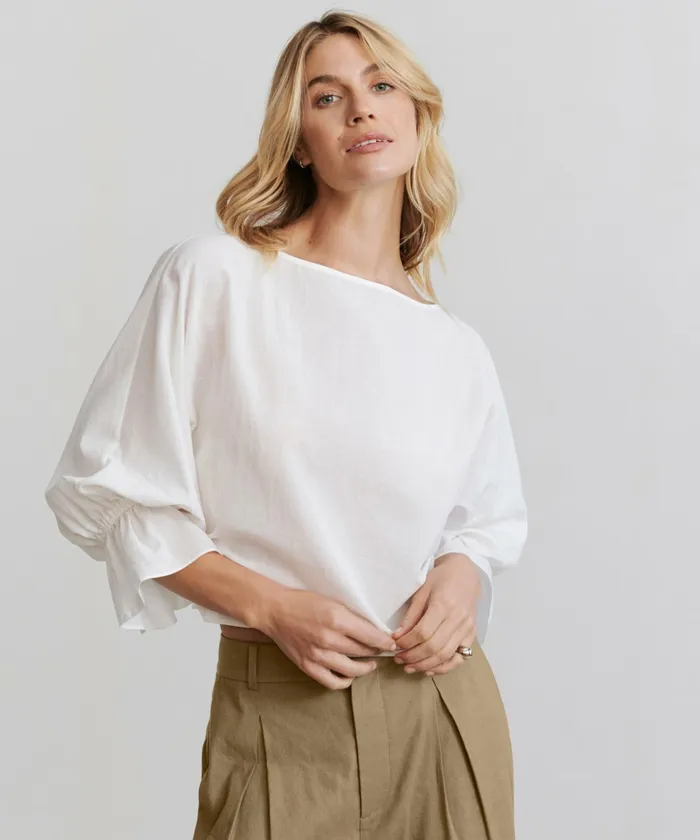 Blouses Women Jenni Kayne Cape Blouse Ivory
