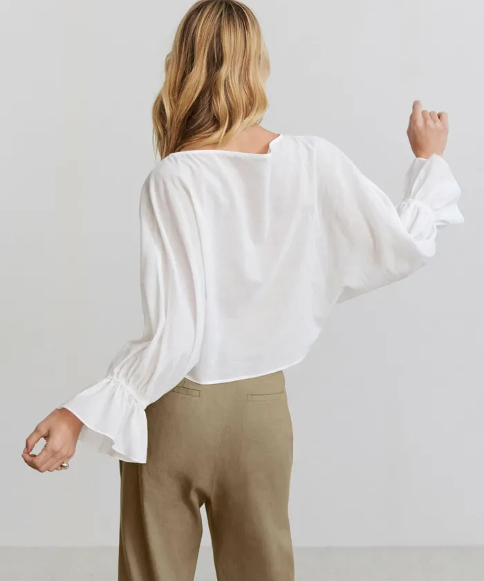Blouses Women Jenni Kayne Cape Blouse Ivory