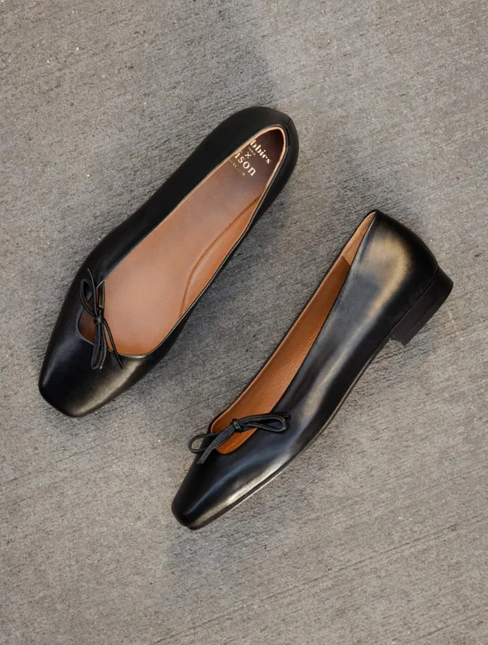 Bobbies Ballet Flats Carry Passion Black 8211 Women
