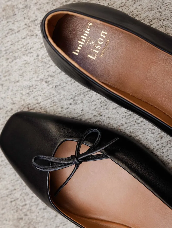 Bobbies Ballet Flats Carry Passion Black 8211 Women