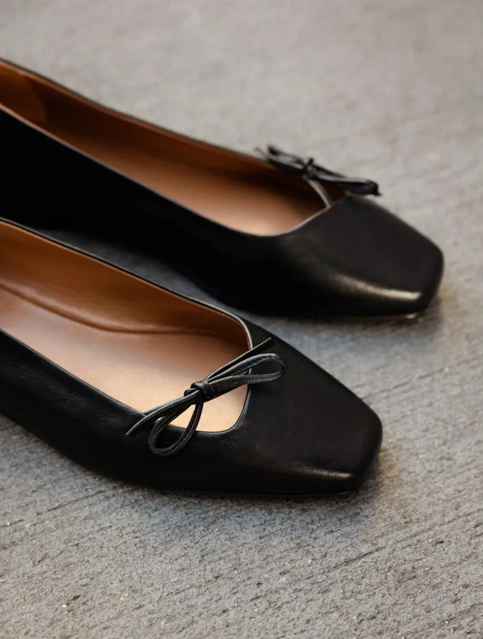 Bobbies Ballet Flats Carry Passion Black 8211 Women