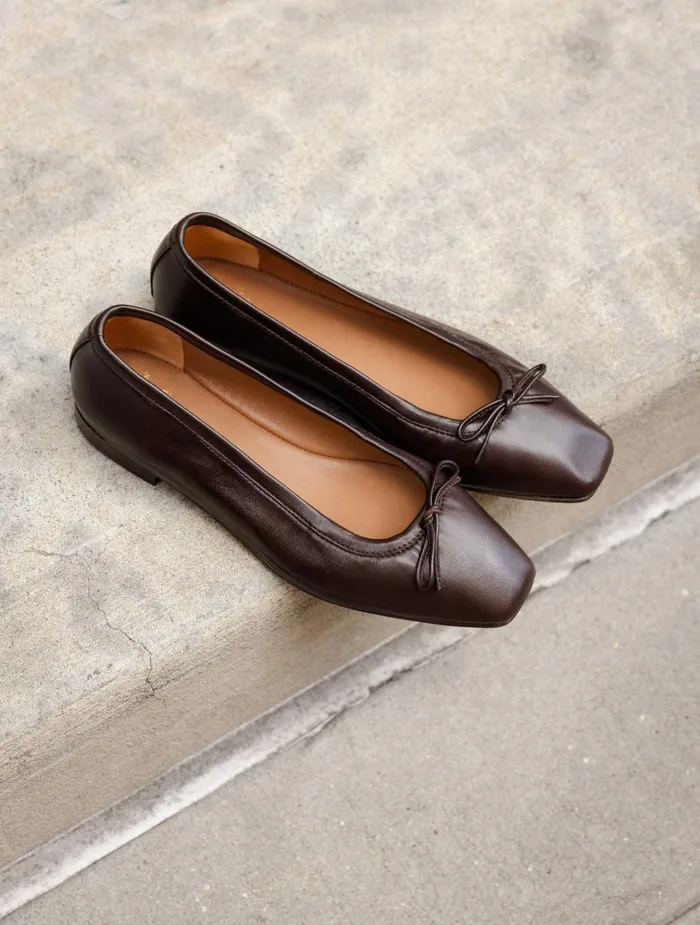 Bobbies Ballet Flats Charlotte Ristretto 8211 Women