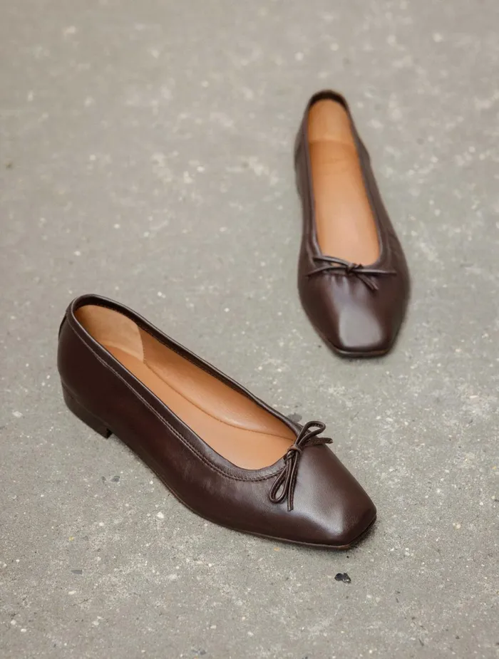 Bobbies Ballet Flats Charlotte Ristretto 8211 Women