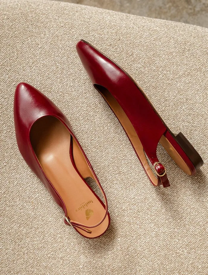 Bobbies Ballet Flats Paige Garnet 8211 Women