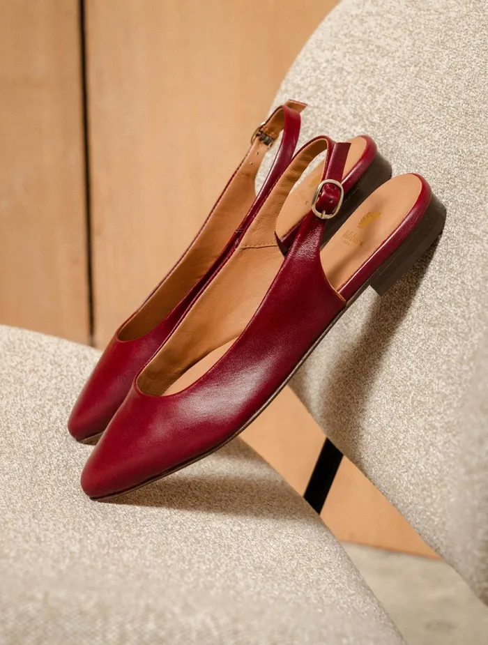 Bobbies Ballet Flats Paige Garnet 8211 Women