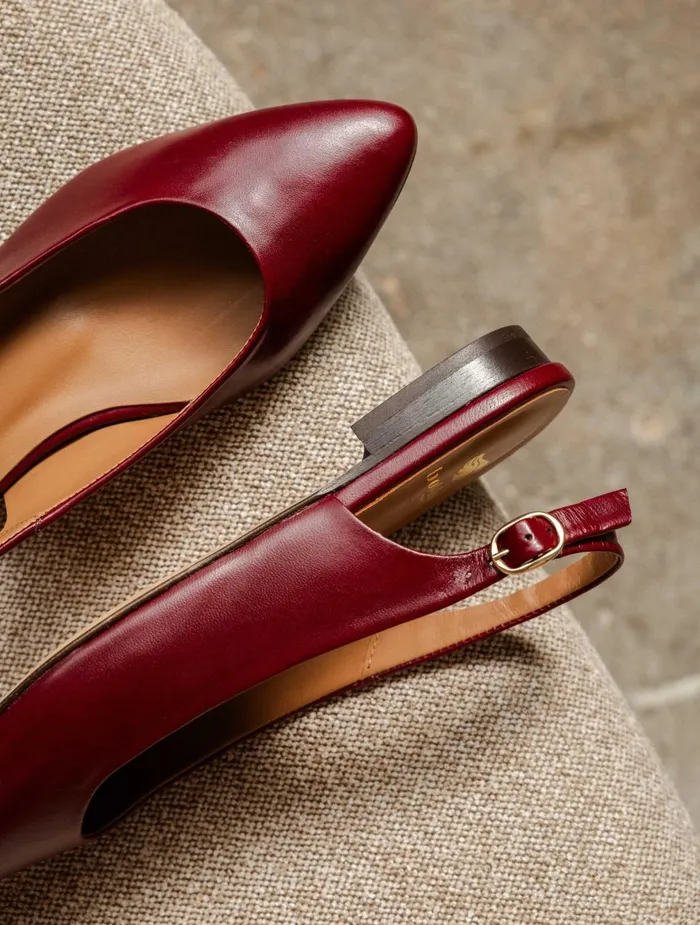 Bobbies Ballet Flats Paige Garnet 8211 Women