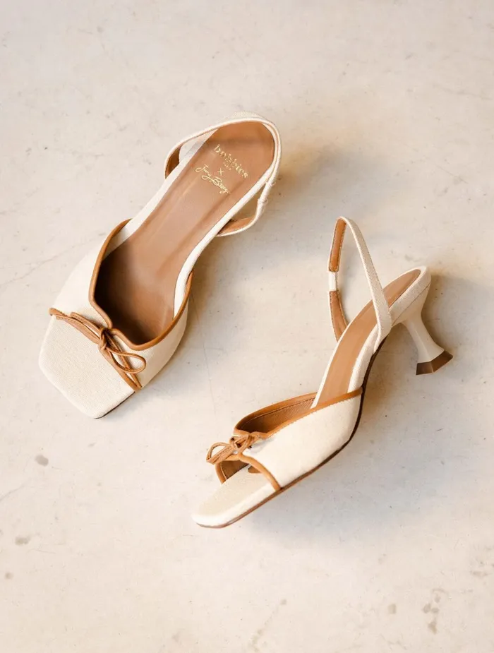 Bobbies Heeled Sandals Pier Toledo Linen 8211 Women