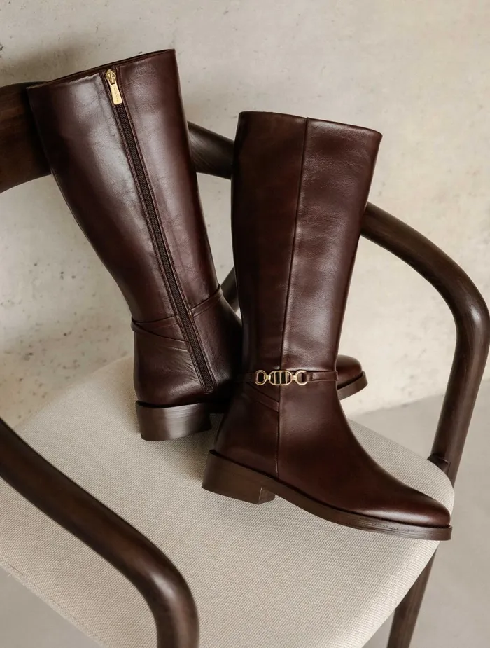 Bobbies Knee High Boots Bianca Irish Coffee 8211 Women