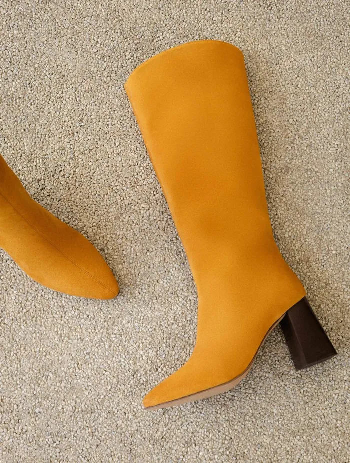 Bobbies Knee High Boots Indie Saffron 8211 Women