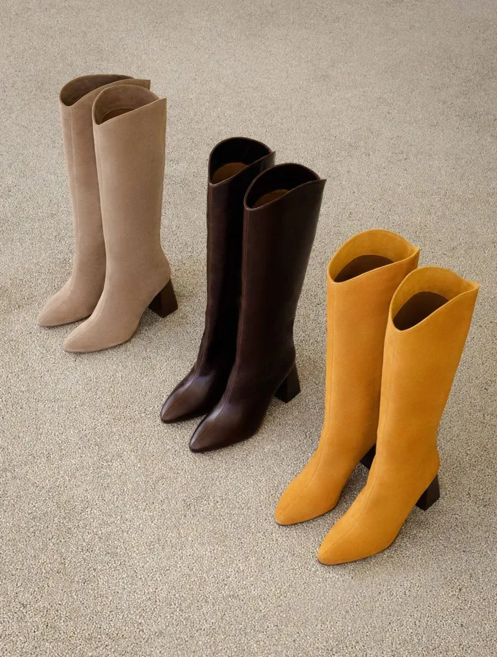 Bobbies Knee High Boots Indie Saffron 8211 Women