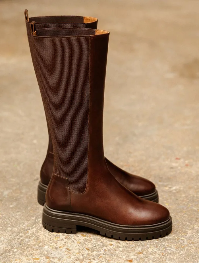 Bobbies Knee High Boots Naomi Irish Coffee 8211 Women