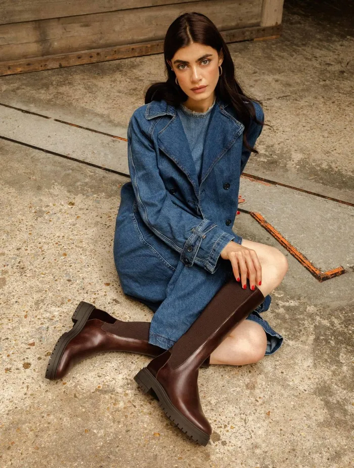 Bobbies Knee High Boots Naomi Irish Coffee 8211 Women