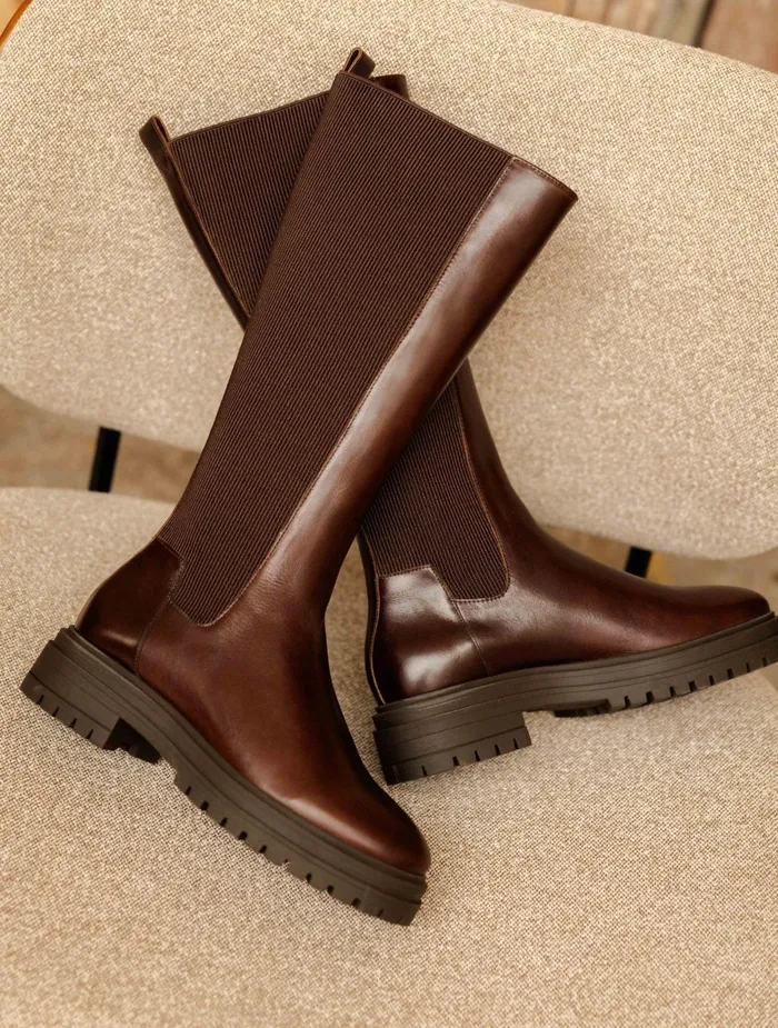 Bobbies Knee High Boots Naomi Irish Coffee 8211 Women