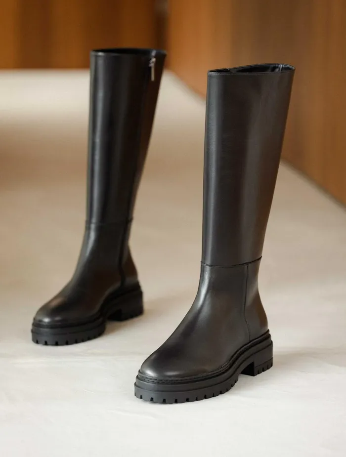 Bobbies Knee High Boots Perry Passion Black 8211 Women