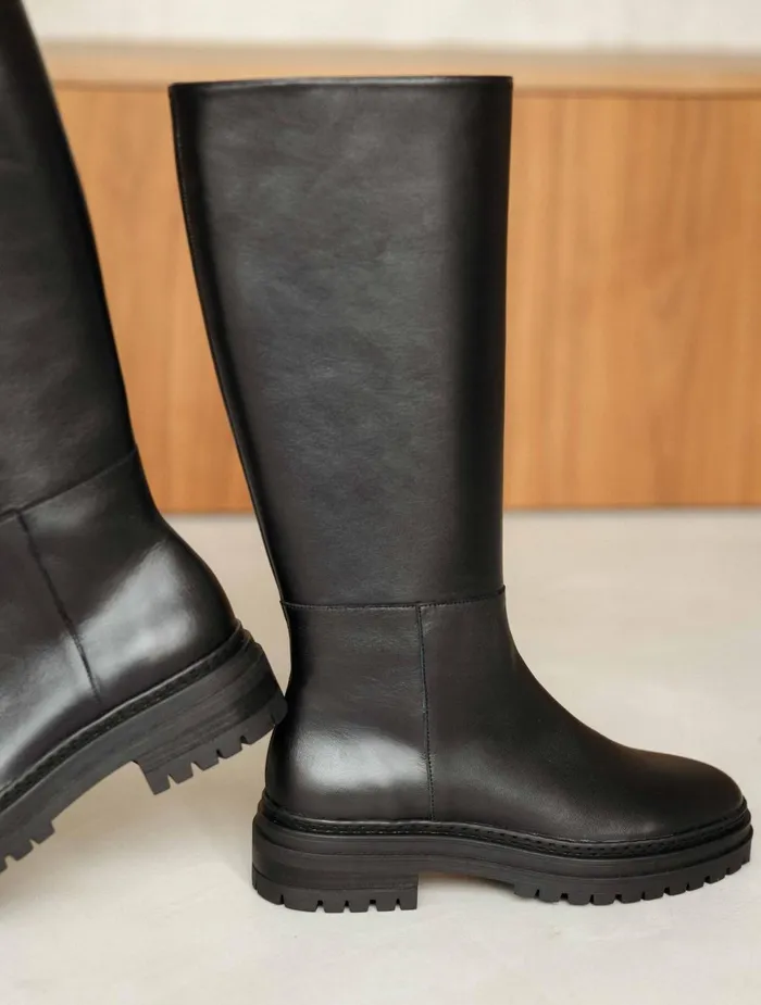 Bobbies Knee High Boots Perry Passion Black 8211 Women