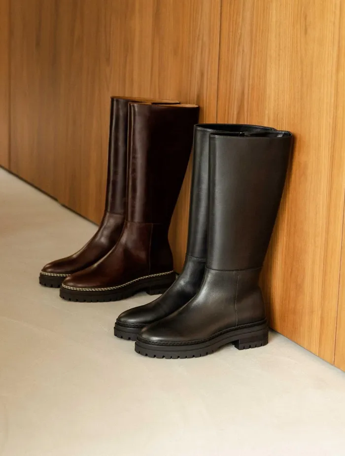 Bobbies Knee High Boots Perry Passion Black 8211 Women