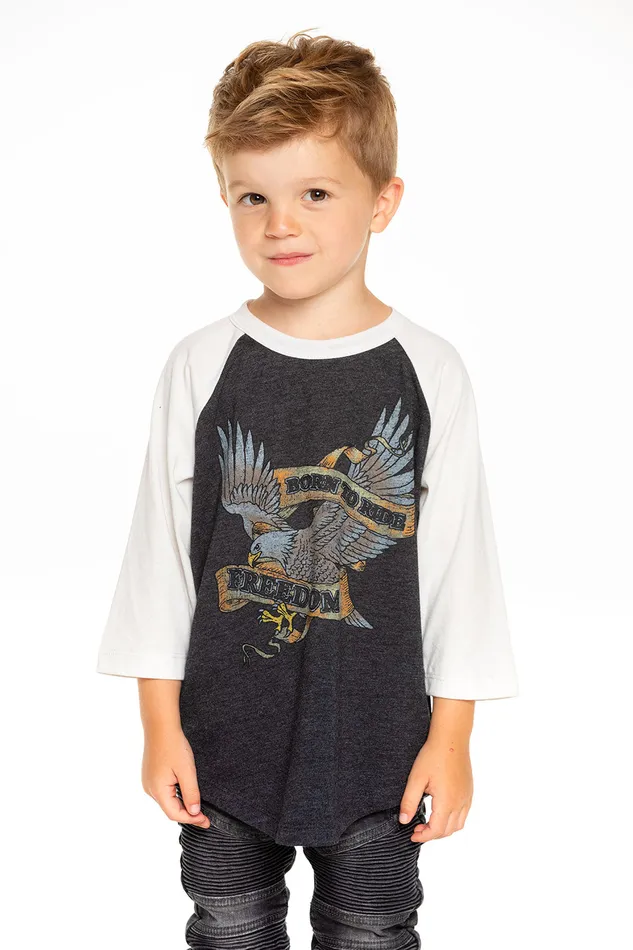 Born To Ride Baseball Tee Tops Chaser Brand Boys