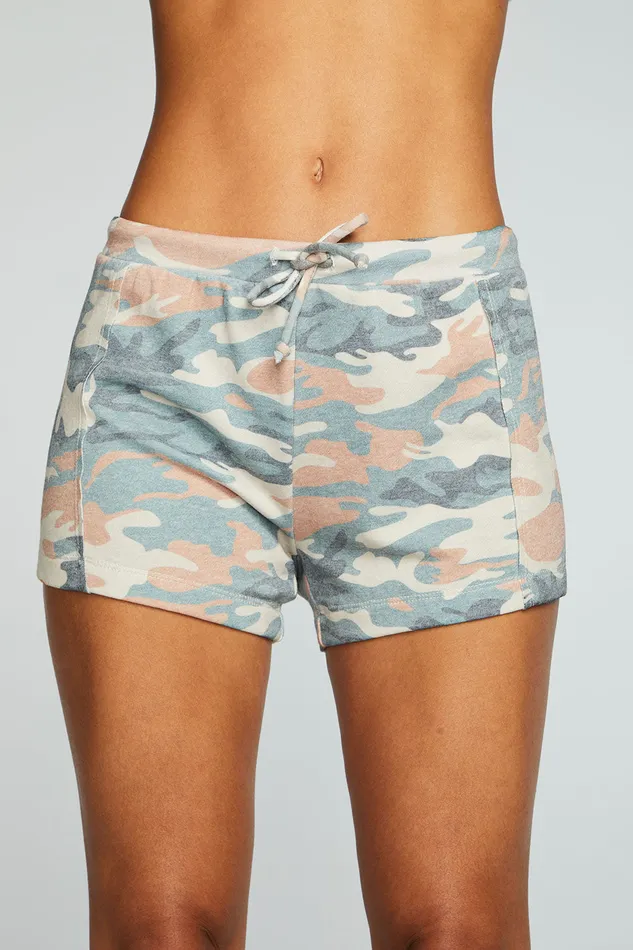 Bottoms Chaser Brand Womens Vintage Fleece Raw Edge Panel Shorts