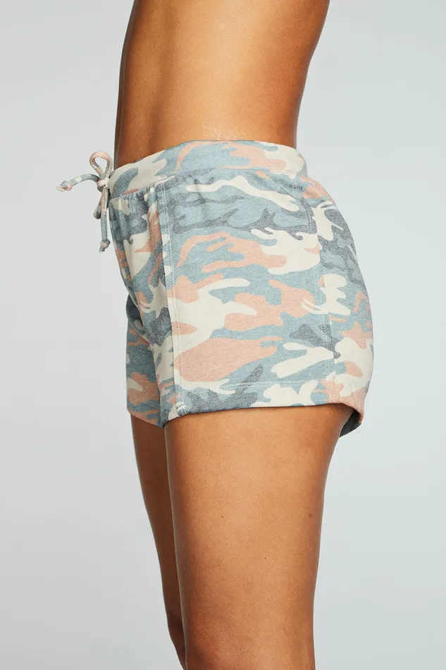 Bottoms Chaser Brand Womens Vintage Fleece Raw Edge Panel Shorts