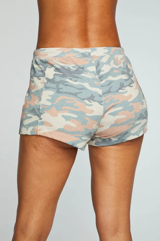 Bottoms Chaser Brand Womens Vintage Fleece Raw Edge Panel Shorts