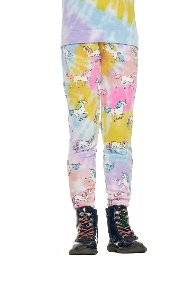 Bottoms Tie Dye Reflected Unicorn Pants Chaser Brand Girls