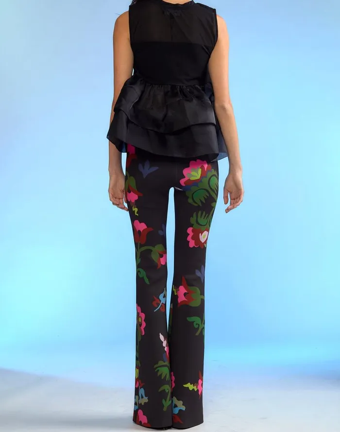 Bottoms Women Cynthia Rowley Bonded Fit And Flare Pant