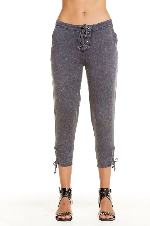 Bottoms Womens HEIRLOOM WOVENS LACE UP CROPPED PANT Chaser Brand