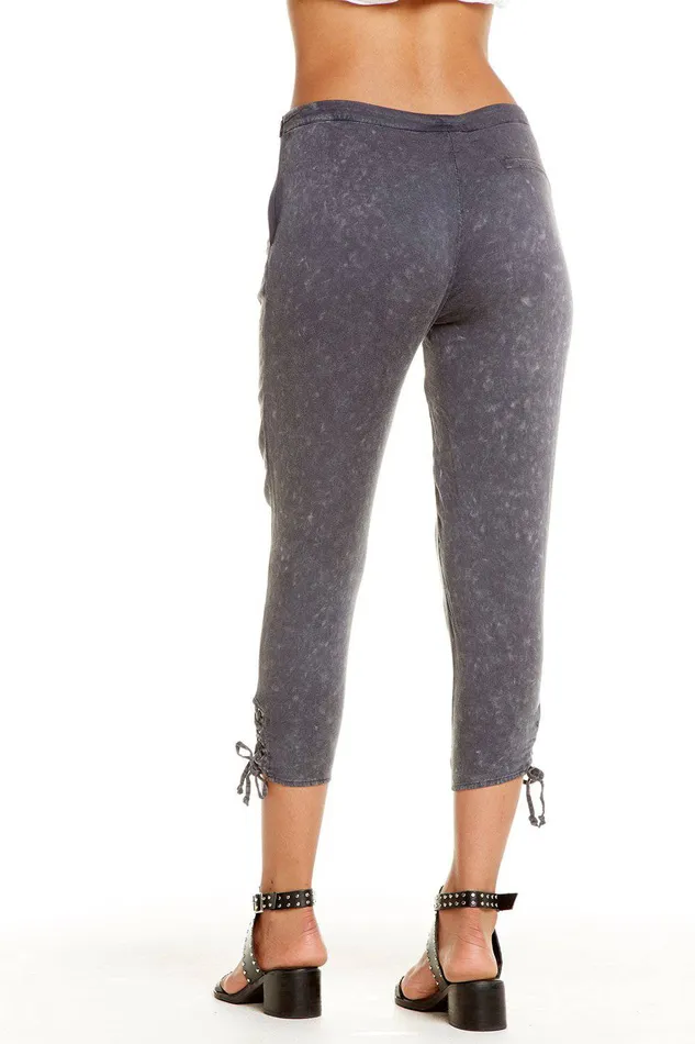 Bottoms Womens HEIRLOOM WOVENS LACE UP CROPPED PANT Chaser Brand