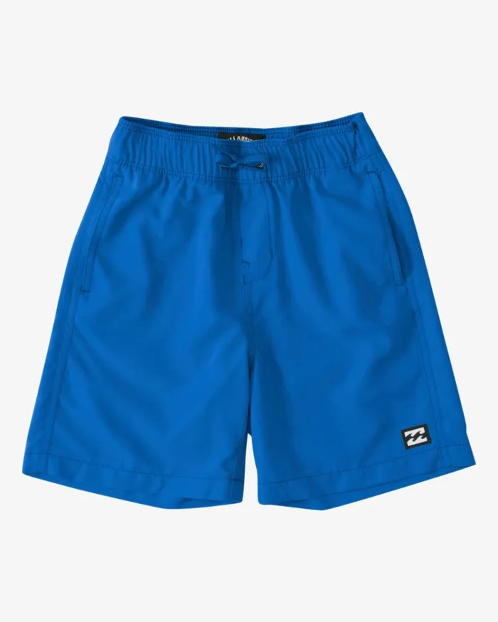 Boy039s 27 All Day Layback Boardshorts Cobalt MenKids Billabong Side Pockets