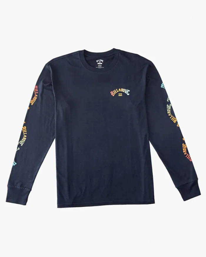 Boy039s 27 Snaking Arches Long Sleeve TShirt Navy Men Billabong TShirts