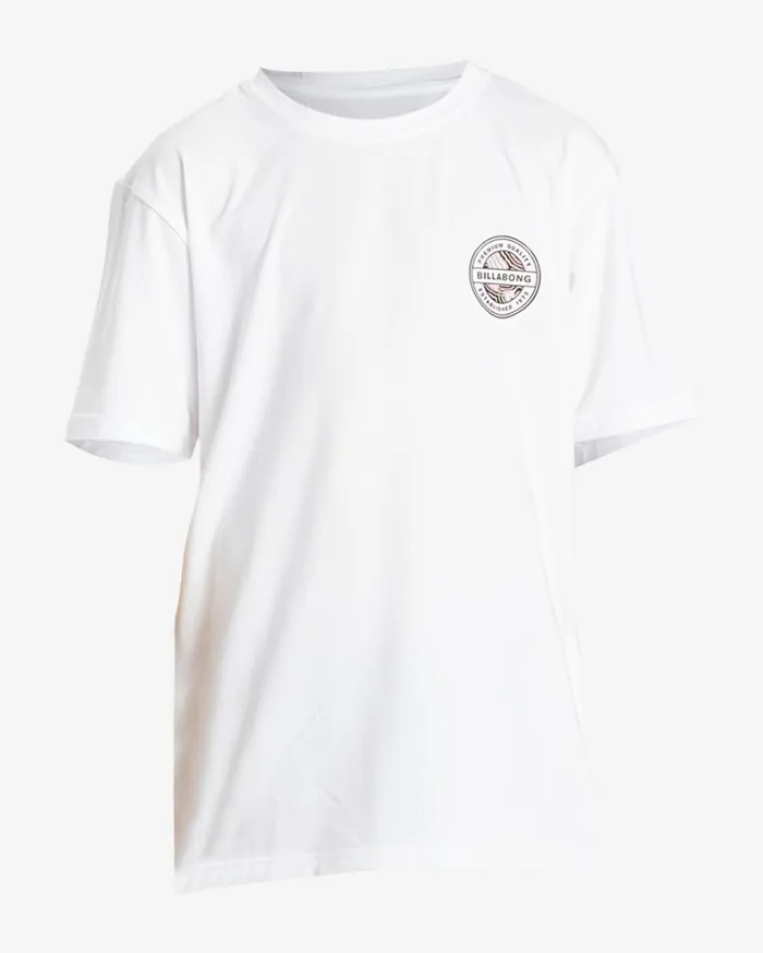 Boy039s Rotor Short Sleeve UPF 50 Surf TShirt White Kids Billabong Boys039 Shorts