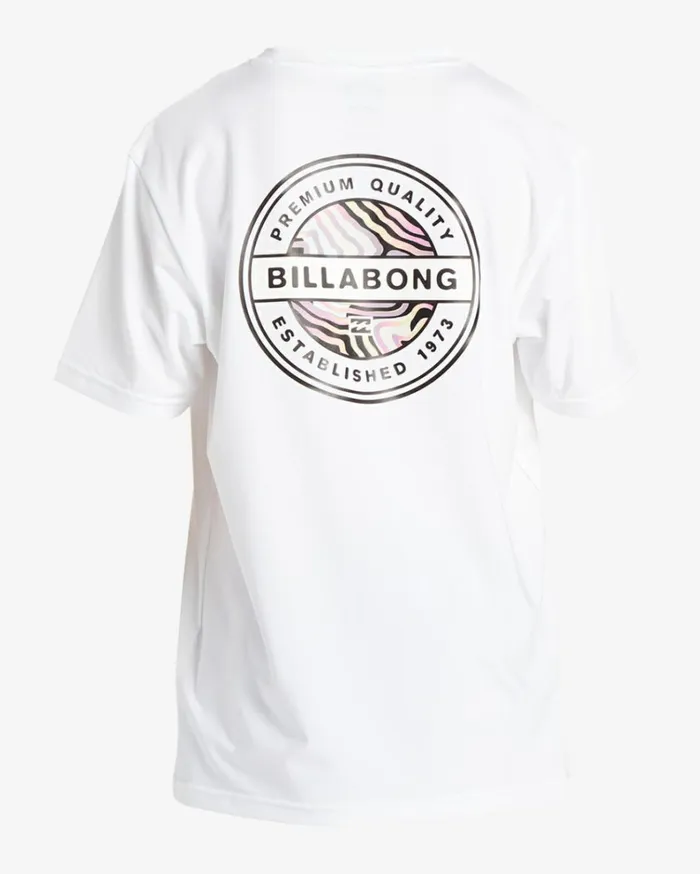 Boy039s Rotor Short Sleeve UPF 50 Surf TShirt White Kids Billabong Boys039 Shorts
