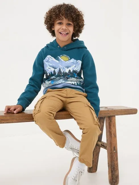 Boys Fatface Sweatshirts and Hoodies Dark Teal Blue Ski Mountain Popover Hoodie Boys Fatface Sweatshirts and Hoodies Dark Teal Blue Ski Mountain Popover Hoodie